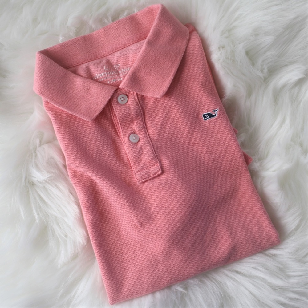 Vineyard Vines Boy's Polo Jetty Red